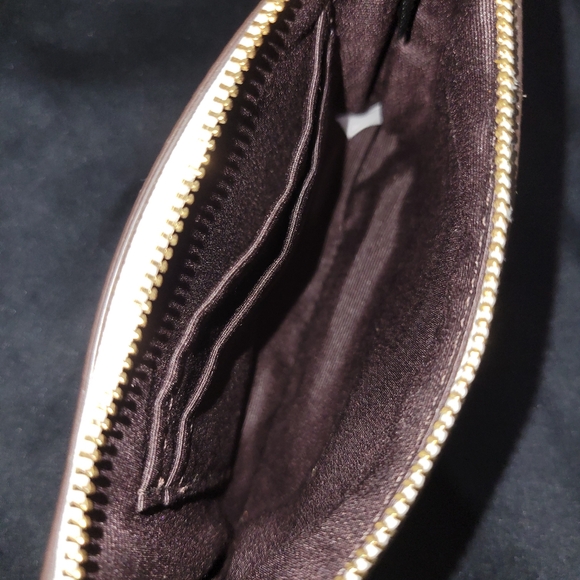 Coach White Wristlet with Gold Logo - Picture 3 of 5